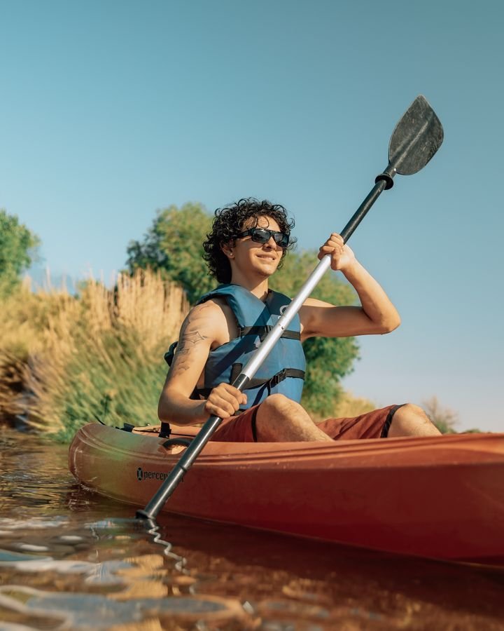 Kayaker on the river