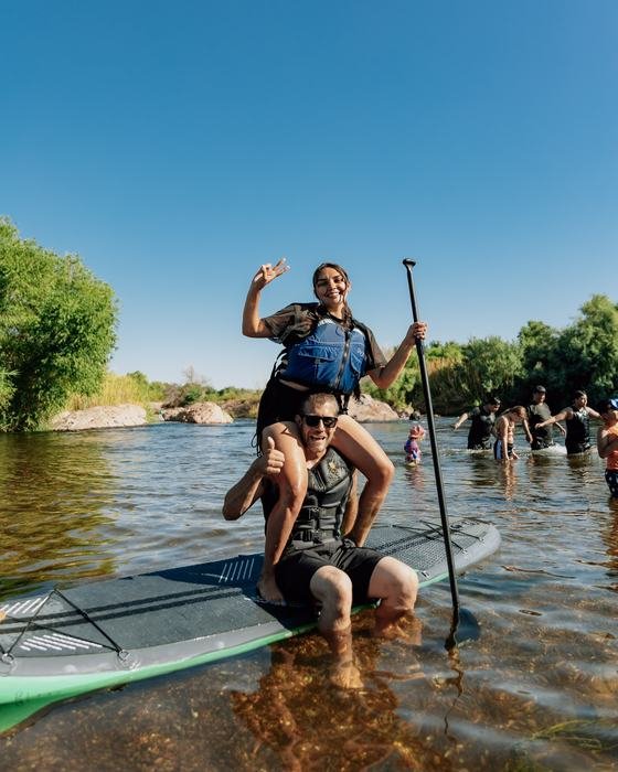 Redline customers on the river